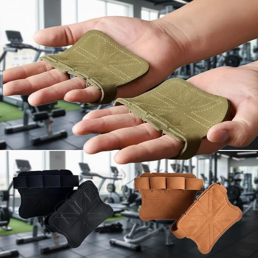 Leather Weight Lifting Training Gloves